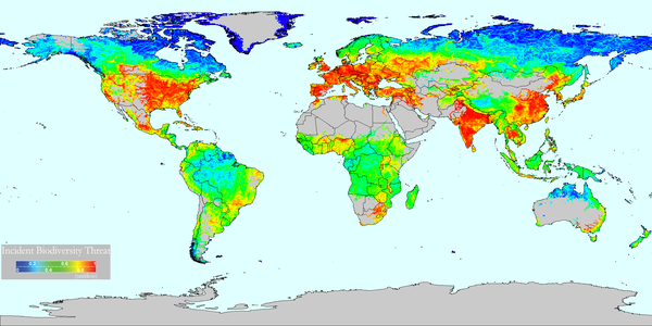 Global estimate of threats to river biodiversity (Credits riverthreat.net)